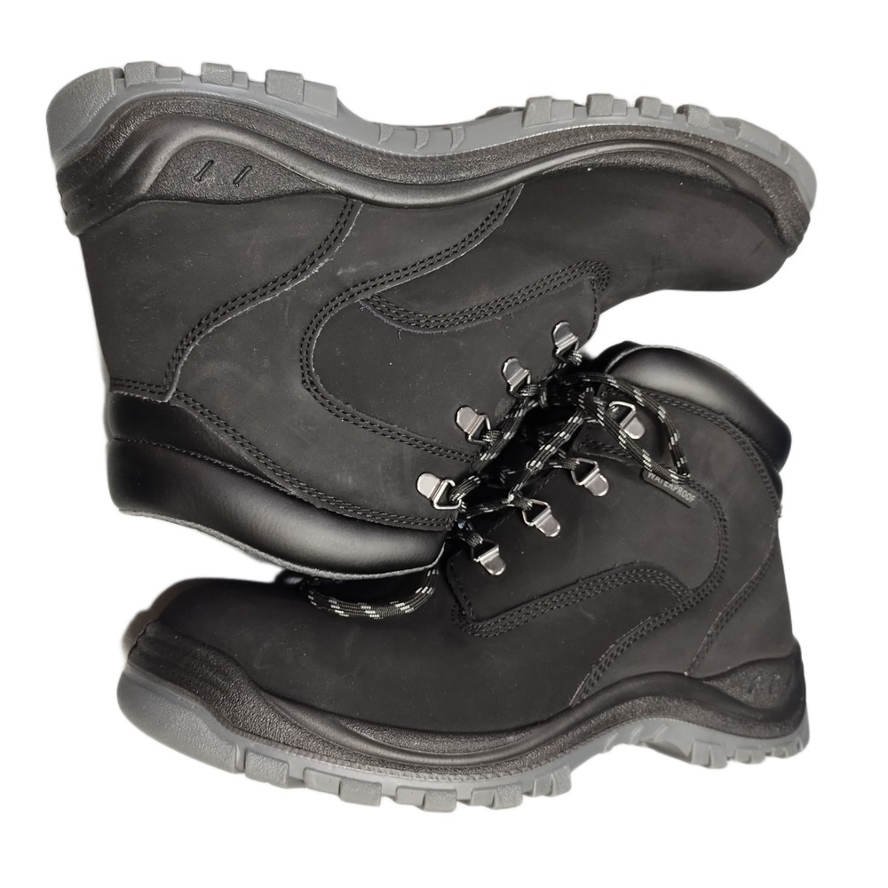 Hytest 6" Knox Direct Attach Work Boots Mens US 11.5W Black Waterproof Steel Toe